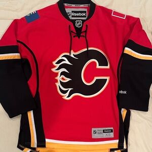 Reebok Red and Black Hockey Jersey